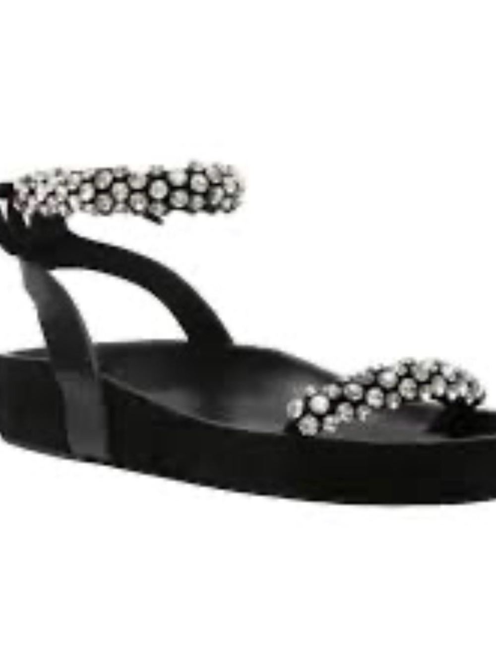 Isabel Marant Black Jeweled Strap Sandals
